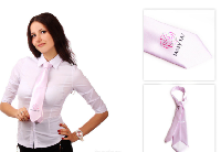 Галстук Аэлита самовяз женский, с полной запечаткой