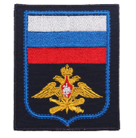Шеврон Воздушно-космических сил, 8,5х10 см Шеврон Воздушно-космических сил, 8,5х10 см