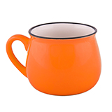 Кружка COUNTRY, оранжевый, 300мл, фарфор
