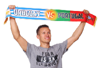 Шарф болельщика Уругвай - Португалия 30.06.2018 в Сочи