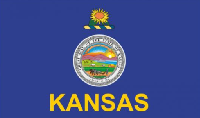 Флаг штата Канзас (США) 90х135 см