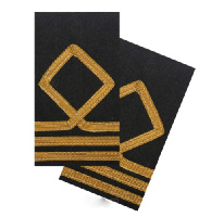 Фальшпогоны гражданского морского транспортного и рыболовного флота России 3 категории. (Матрос I класса/ вахтенный матрос), 5,5х10 см (в сложенном виде) Фальшпогоны гражданского морского транспортного и рыболовного флота России 3 категории. (Матрос I класса/ вахтенный матрос), 5,5х10 см (в сложенном виде)