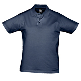 Поло "Prescott Men", кобальт_S, 100% х/б, 170г/м2