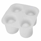 Форма для льда в виде рюмок "Ice"; прозрачно-белый; 13х13х6