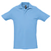 Рубашка поло мужская SPRING II,голубой,S,100% хлопок, 210/м2