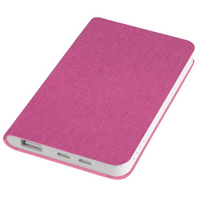 Универсальный аккумулятор &quot;Provence&quot; (5000mAh),розовый,7,5х12,1х1,1см, искусственная кожа,пл
