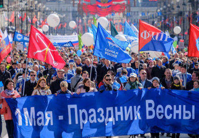 Транспарант 150х600 см, шелк, на завязках