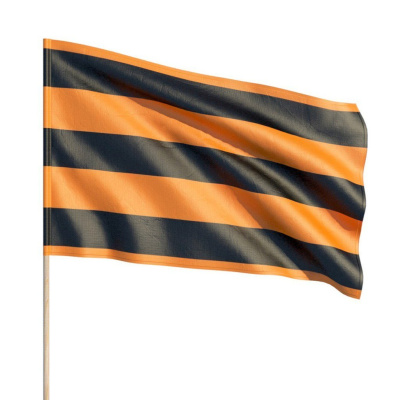 Флаг Георгиевская лента 90х135 см