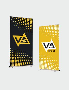 ROLL UP стенд DOUBLE CLASSIC (Двусторонний капля) размер 100х200 (без полотна)