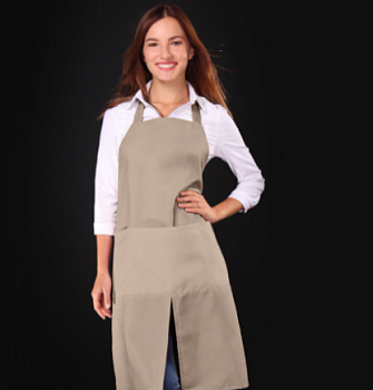 Фартук Капучино с разрезом, однотонный